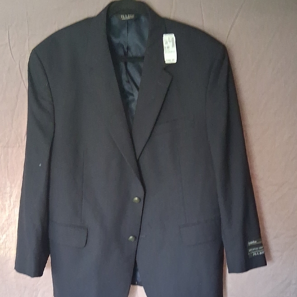 Tallia Black Sport Coat Classic Single-Breasted Blazer